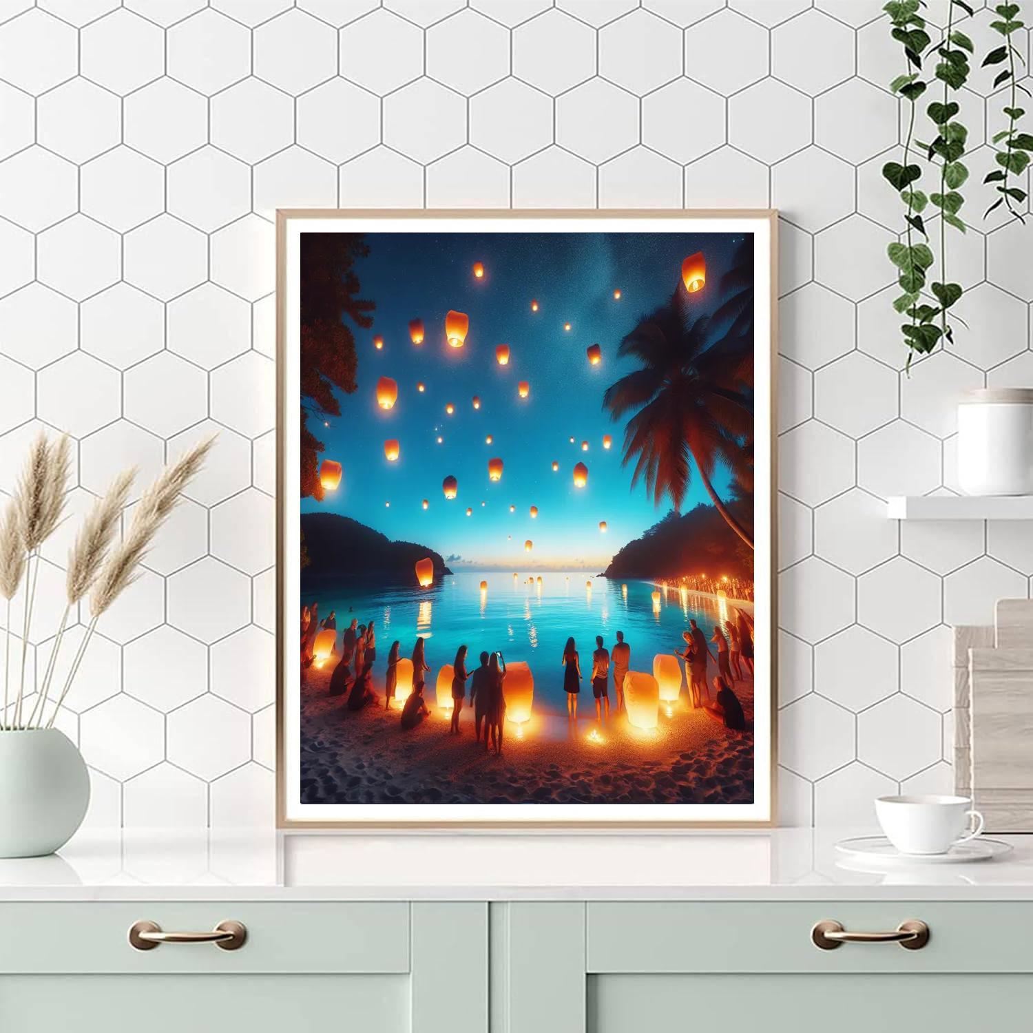Pahoa Lantern Festival - Usa DIY Paint By Numbers
