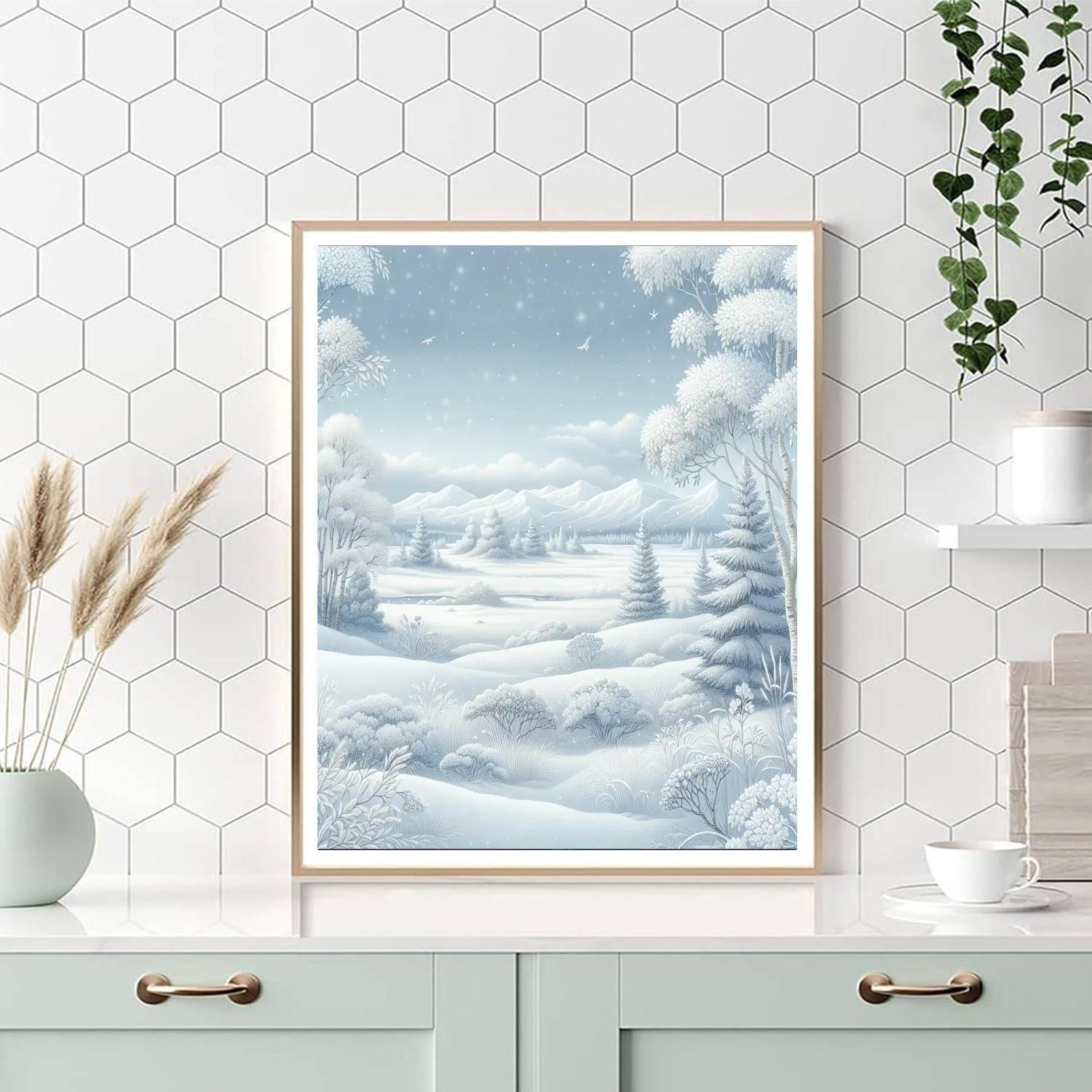 Subtle Winter Whispers Paint By Color