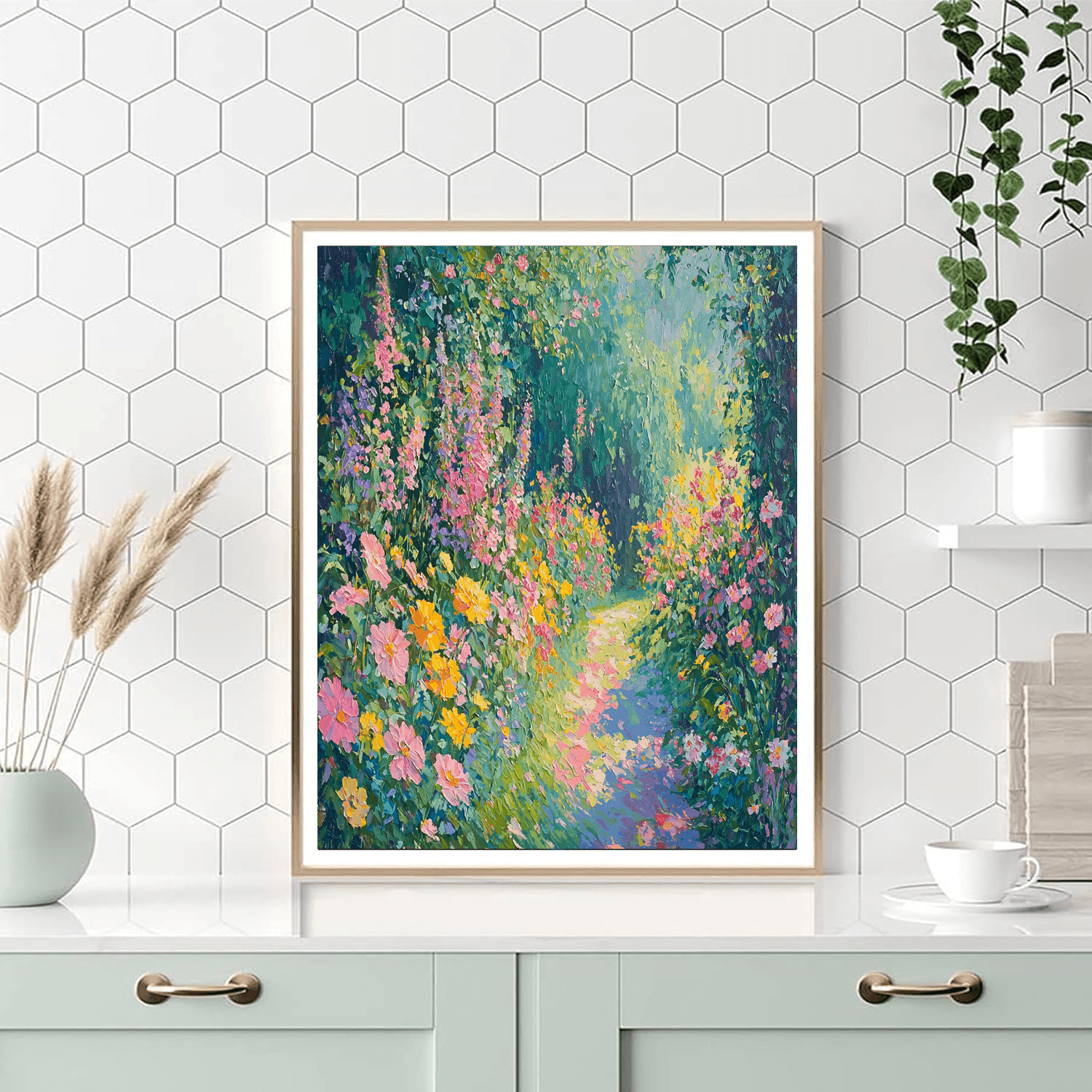 Claude Monet Inspired Whimsical Nature Symphony  Paint By Color