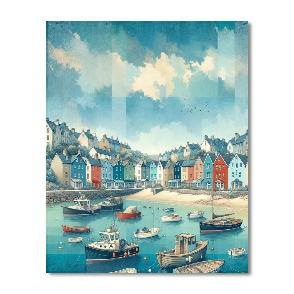 Vintage Seaside Escape Paint By Color