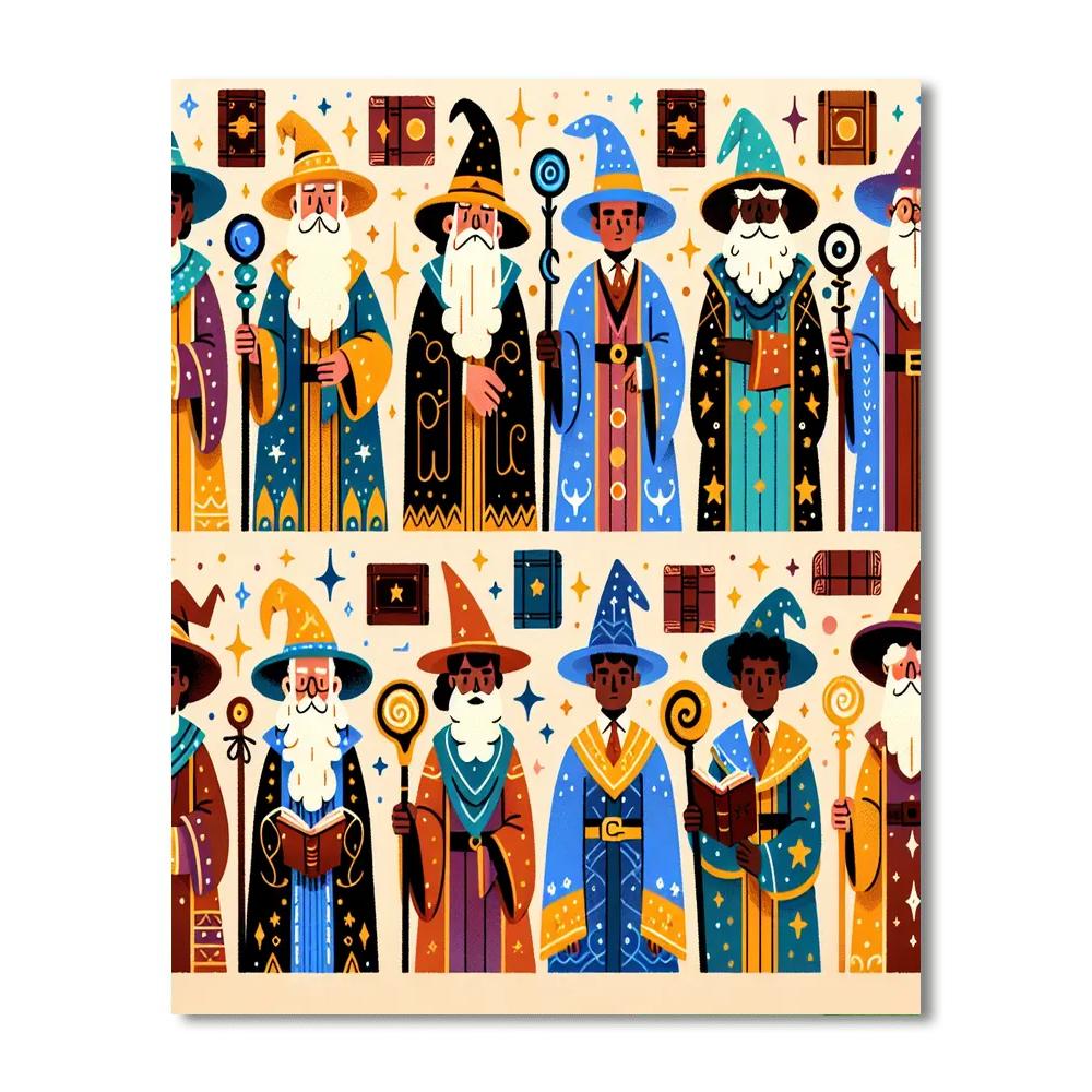 Wise Wizards Numbered Painting Kits