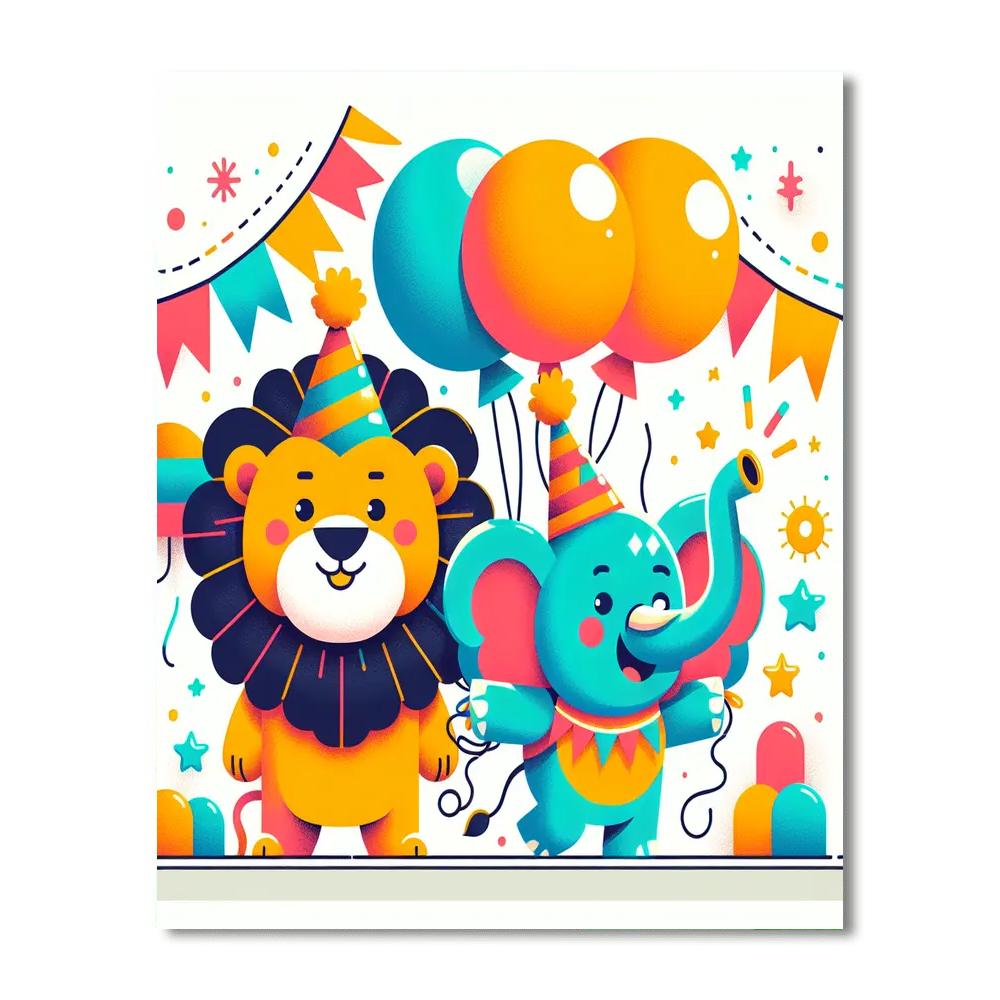 Amazing Animal Parade Paint By Numbers