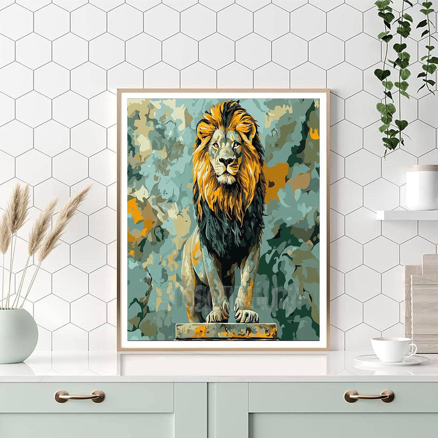 Michelangelo Inspired Majestic Guardians  Paint By Number