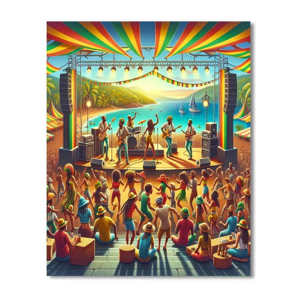 Reggae Sumfest Paint By Numbers Art