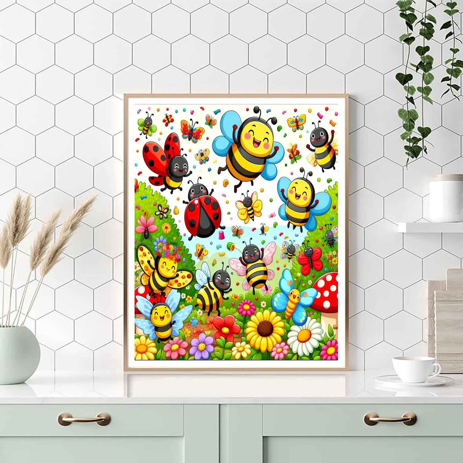 Garden Creatures Gala DIY Paint By Numbers