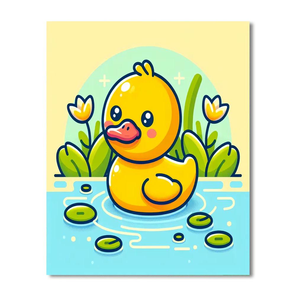 Delightful Duck Painting By Numbers Kit