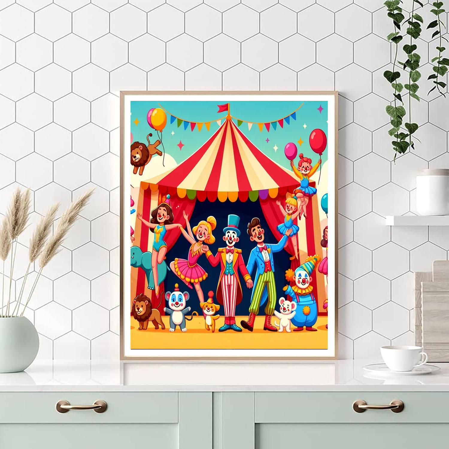 Circus Funland Extravaganza Painting By Numbers Kit