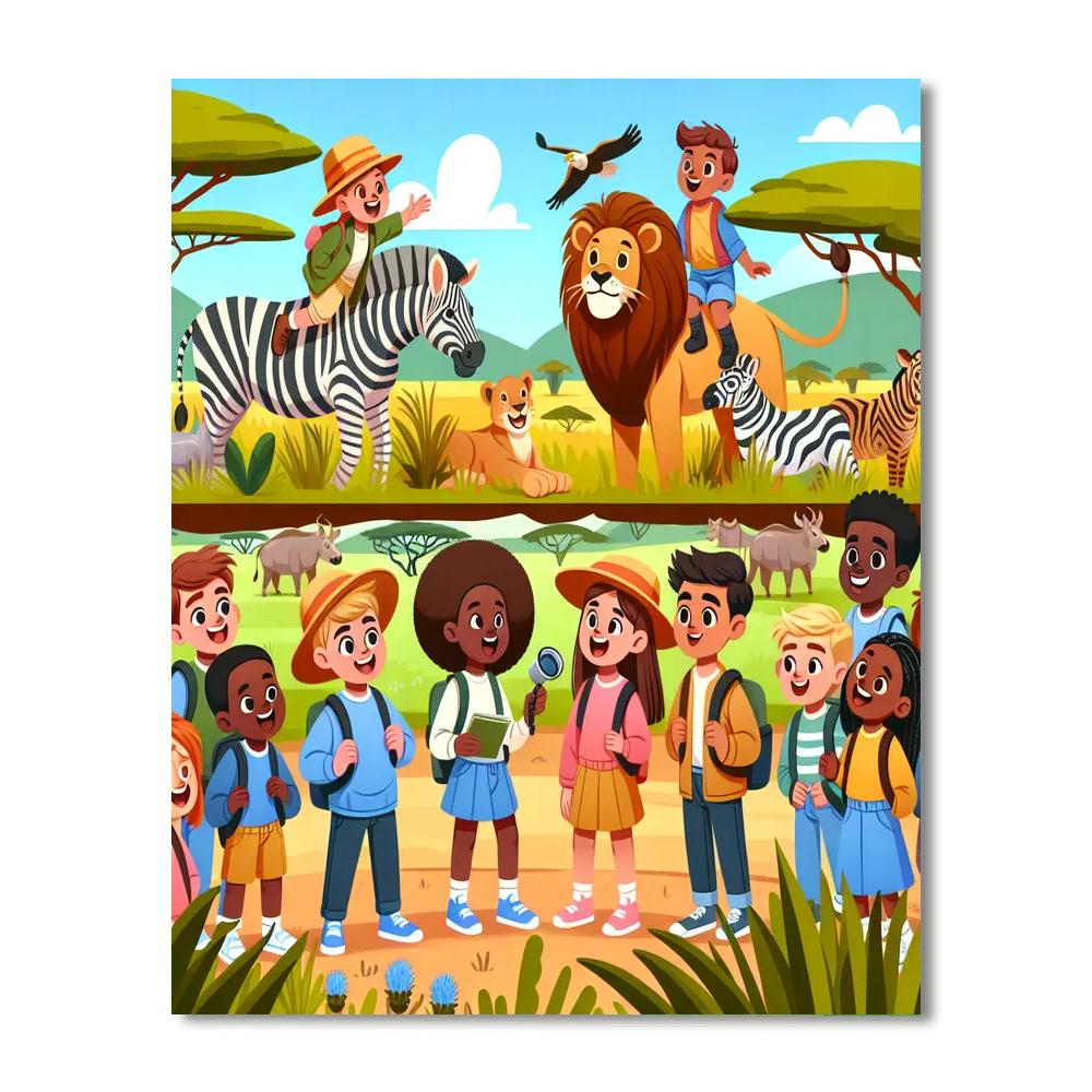 Safari Explorer's Journey Paint By Number