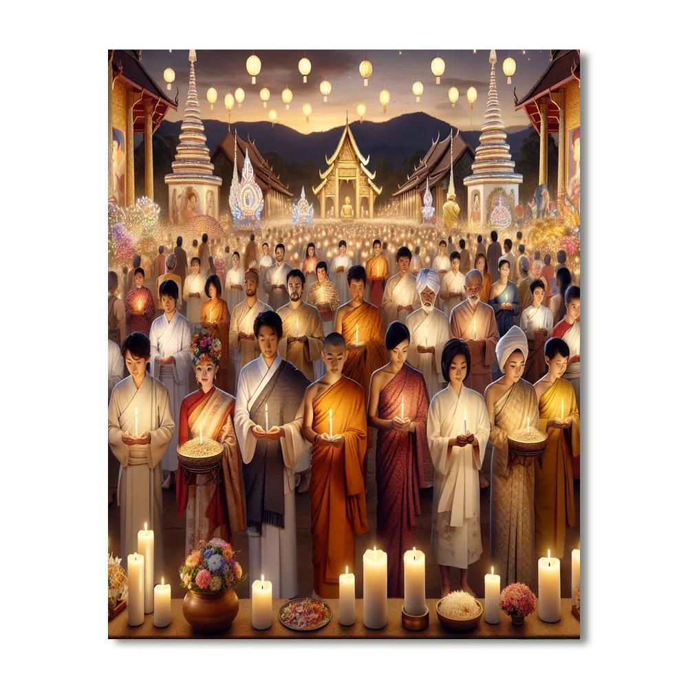 Vesak Festival Number Painting