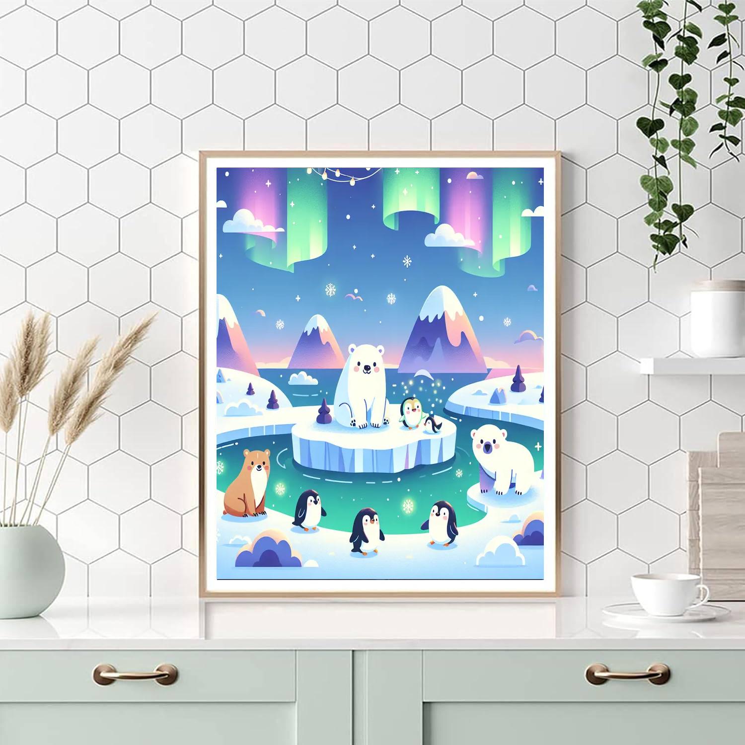 Twilight Tundra Paint By Numbers Art