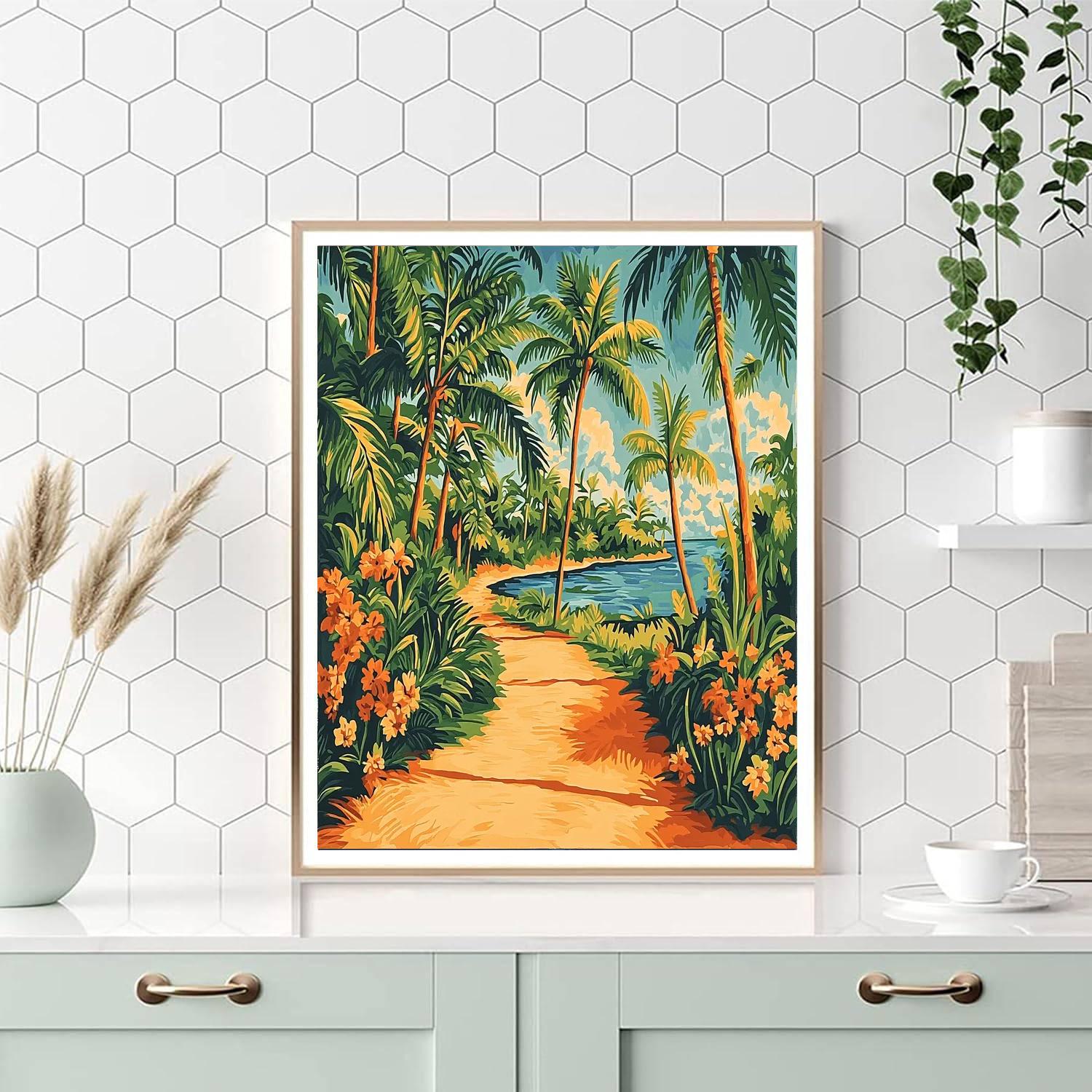 Paul Gauguin Inspired Tropical Oasis Dream  Paint By Numbers