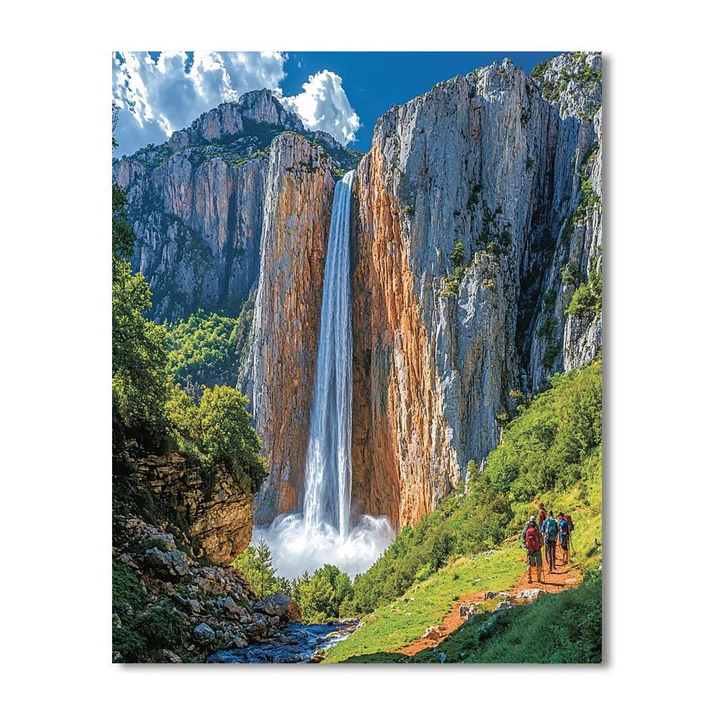 Cascades Of Gavarnie - France Numbered Painting Kits