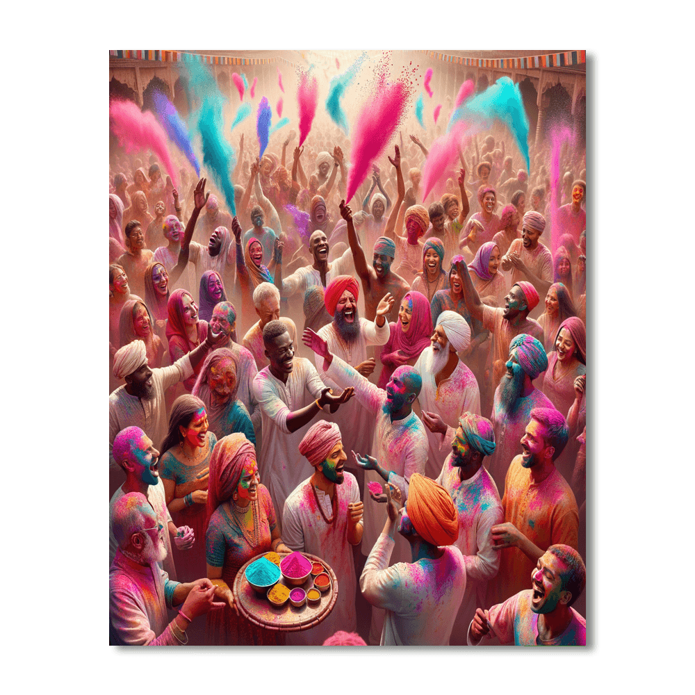 Holi - India DIY Paint By Numbers