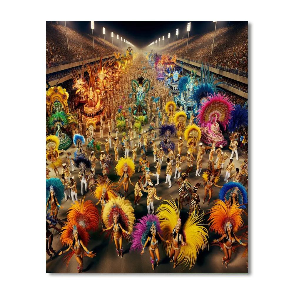 Carnevale Di Rio De Janeiro - Brazil Paint By Numbers
