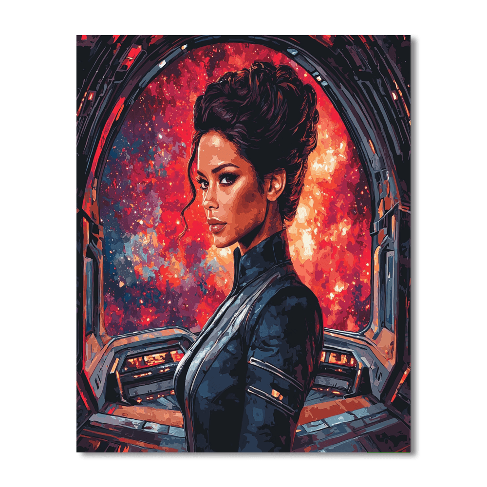 Zoe Saldana: Navigating Universes As A Starfleet Lieutenant Paint By Numbers Kits
