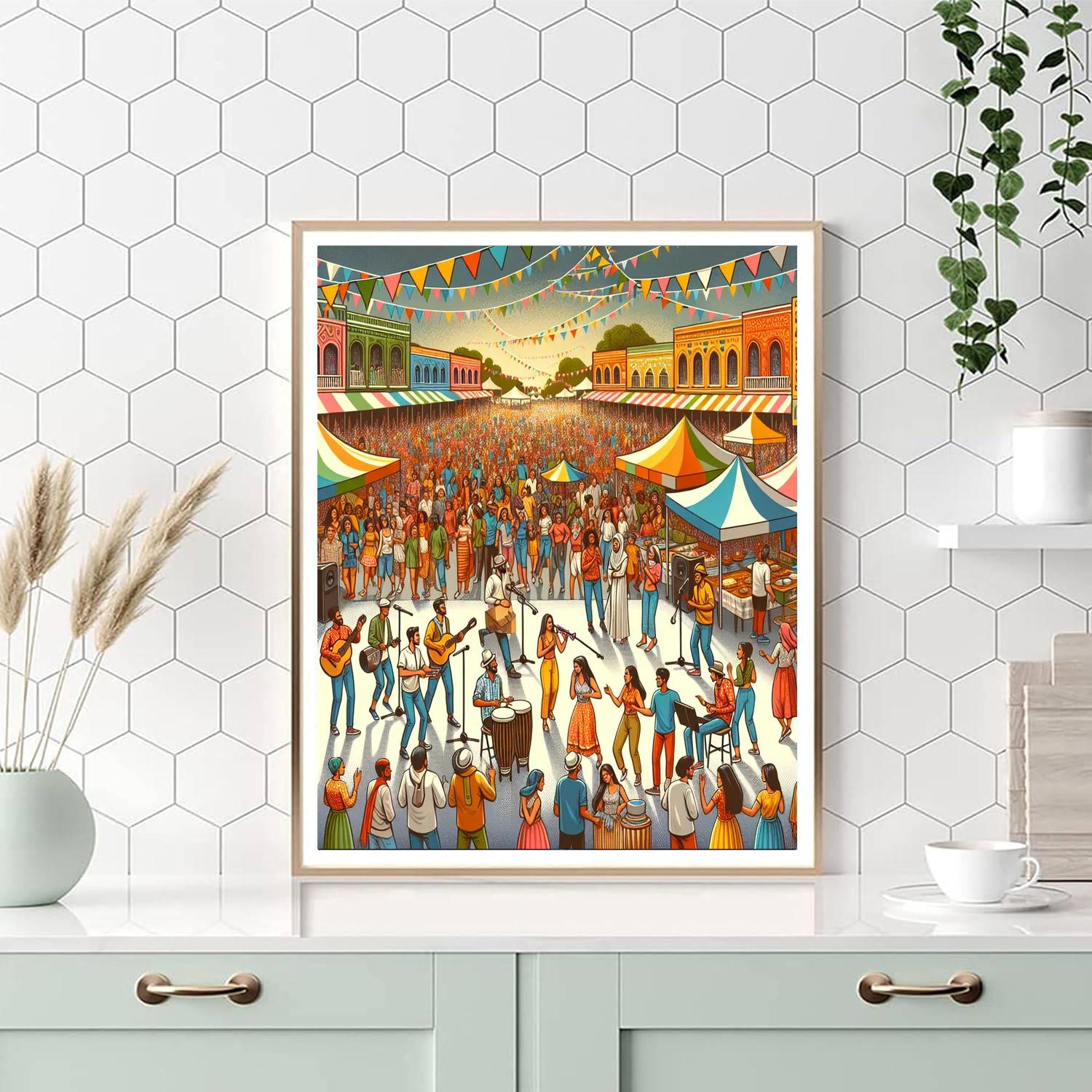 Día De La Música Number Painting