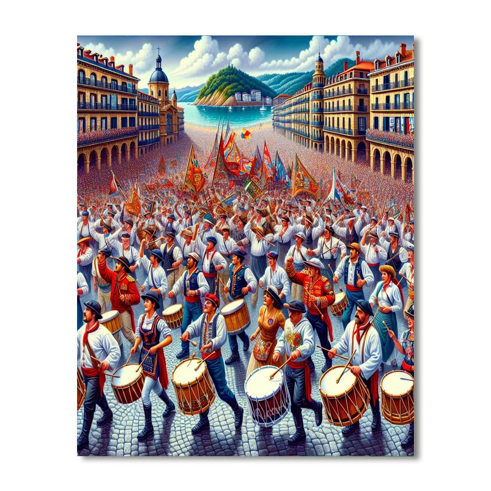 La Tamborrada - Spain Numbered Painting Kits