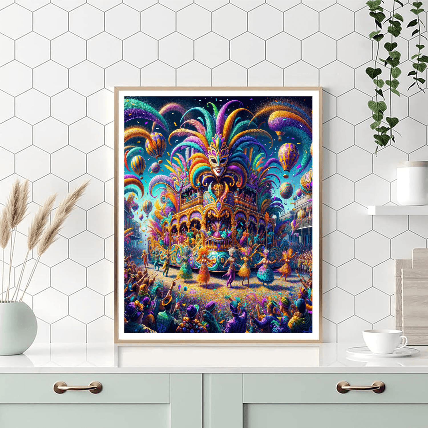 Mardi Gras - New Orleans Number Painting