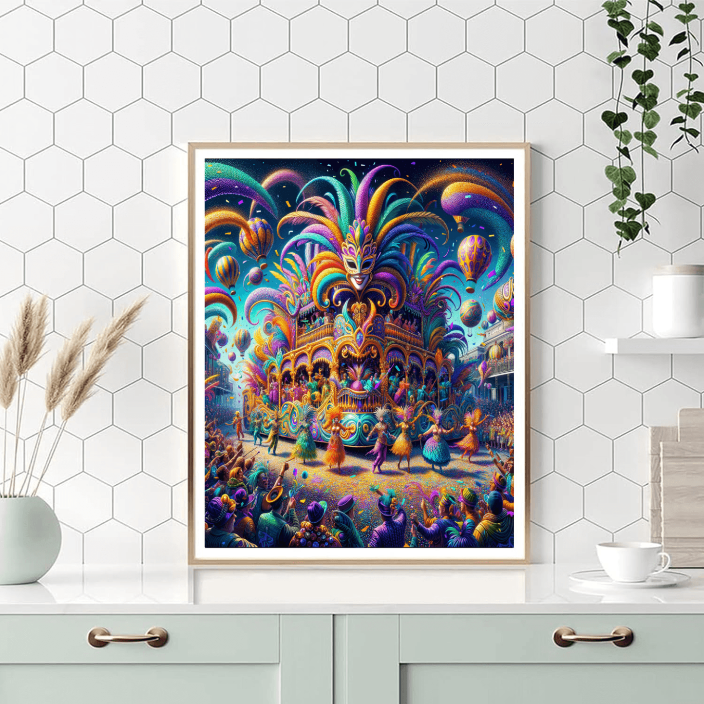 Mardi Gras - New Orleans Number Painting