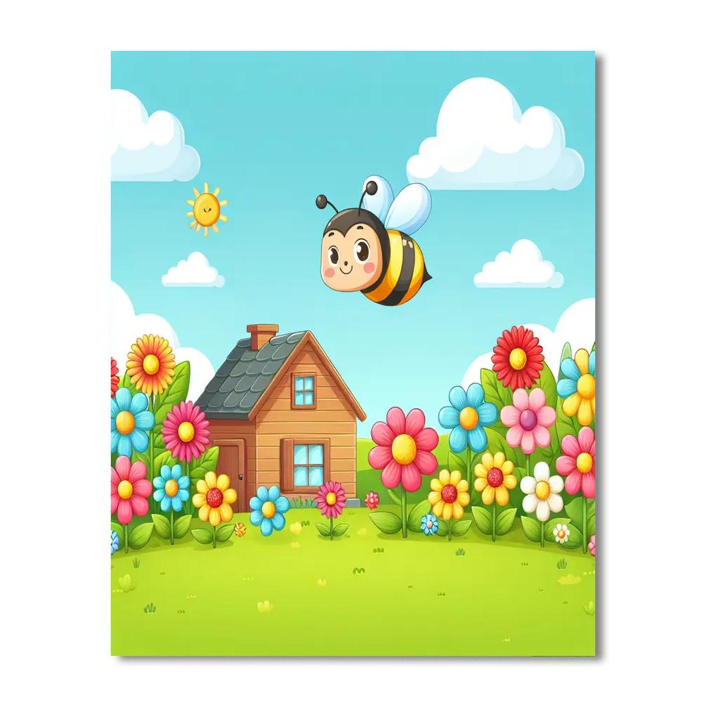 Busy Bee Farm Adventure Paint By Numbers Art