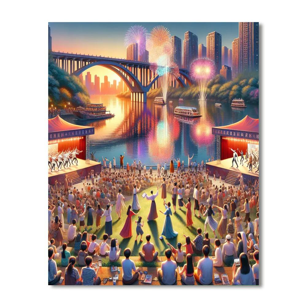 Brisbane Festival - Brisbane Paint By Color