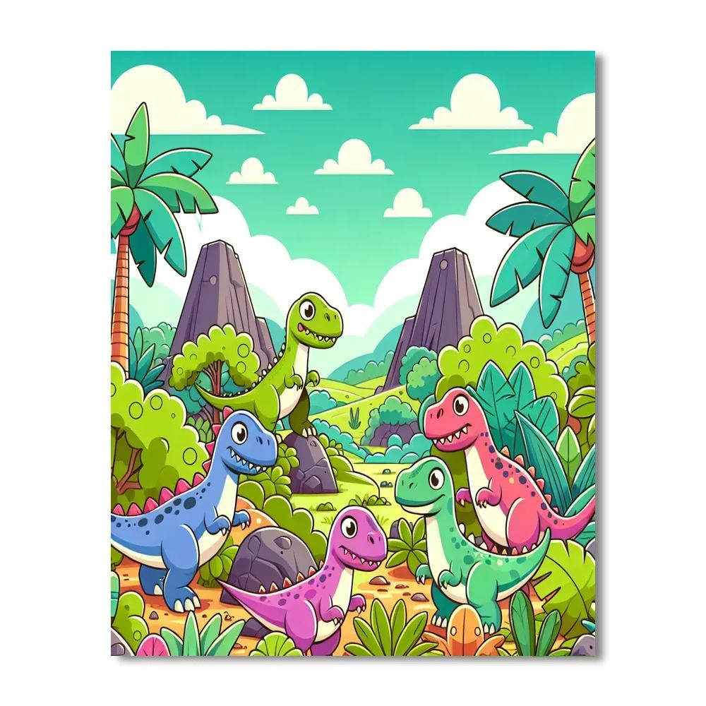 Daring Dino Adventures Paint By Numbers Kits