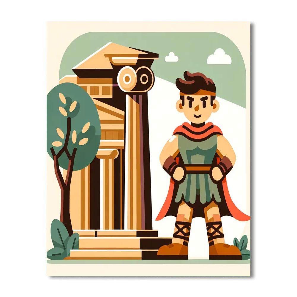 Ancient Greek Odyssey Painting Number Kit