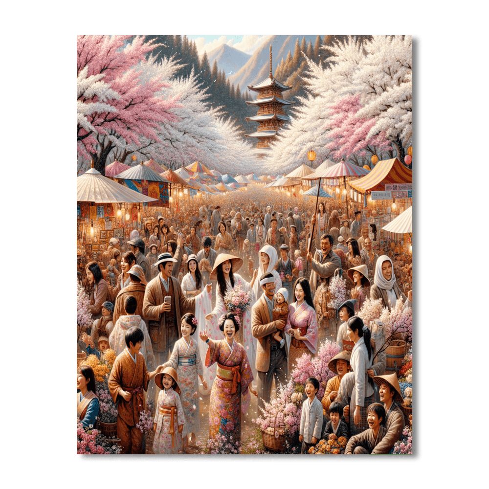 International Cherry Blossom Festival - Usa Paint By Number