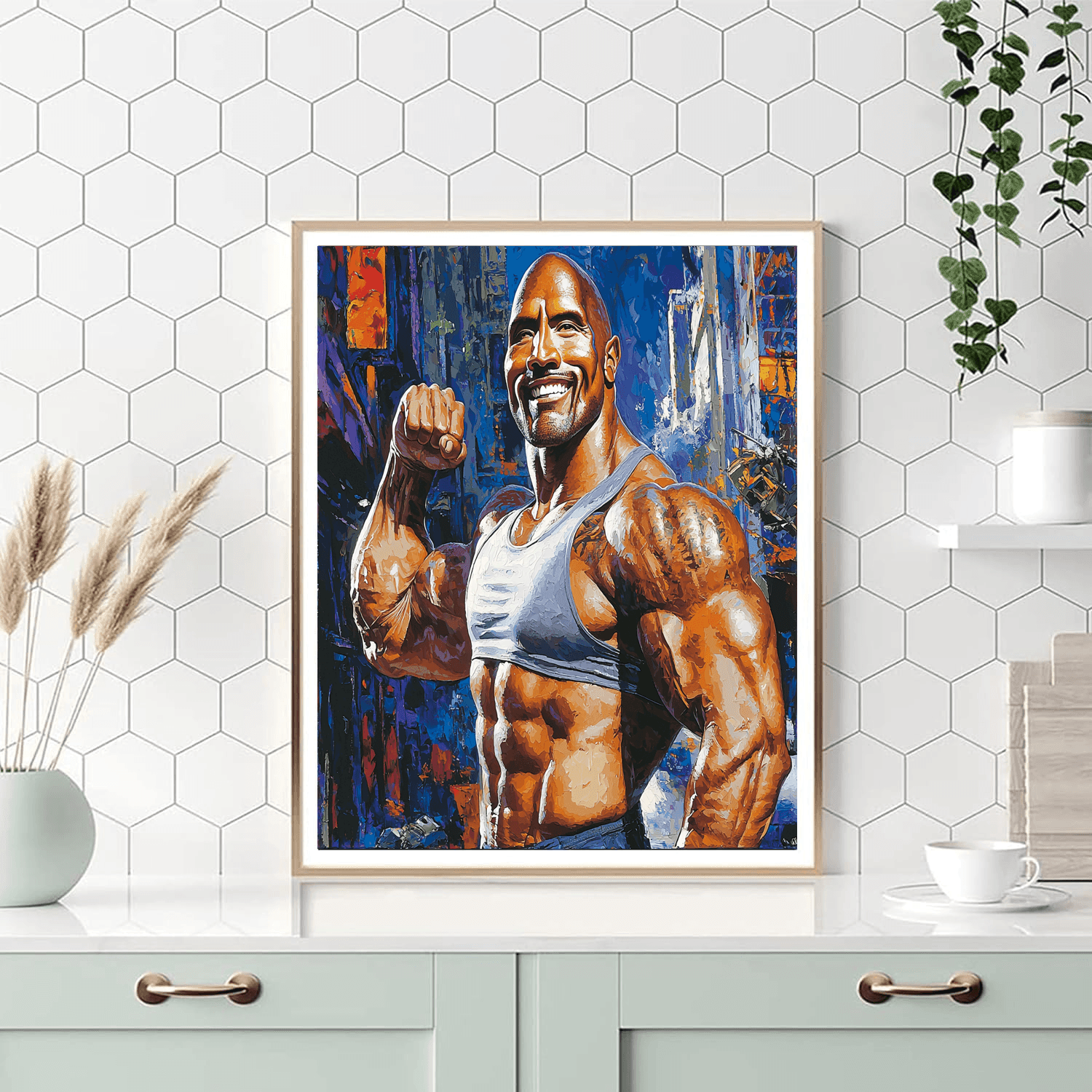 Dwayne Johnson: The Rock’s Journey To Cinematic Greatness Painting Number Kit