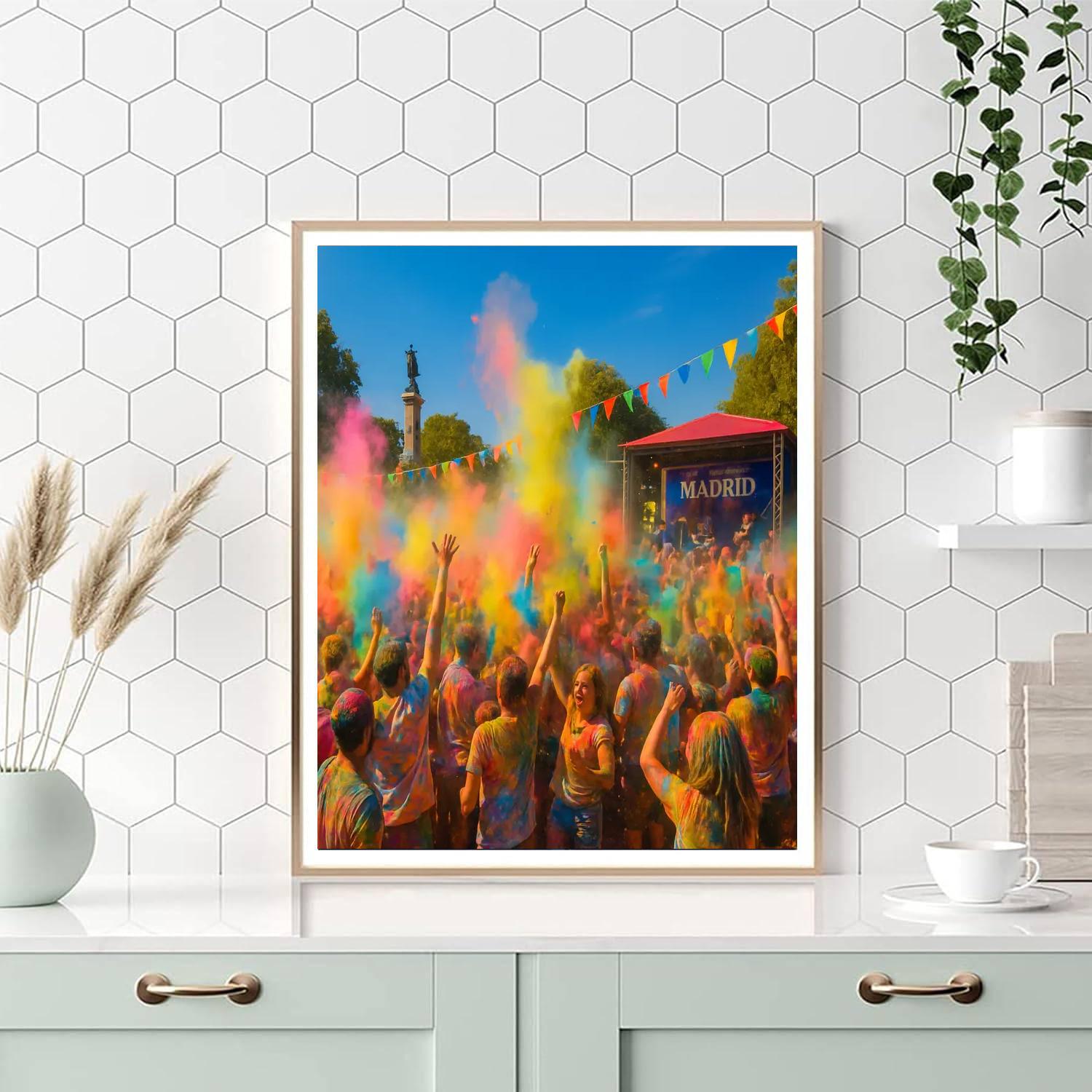 Festival Of Colors - Madrid Paint By Color