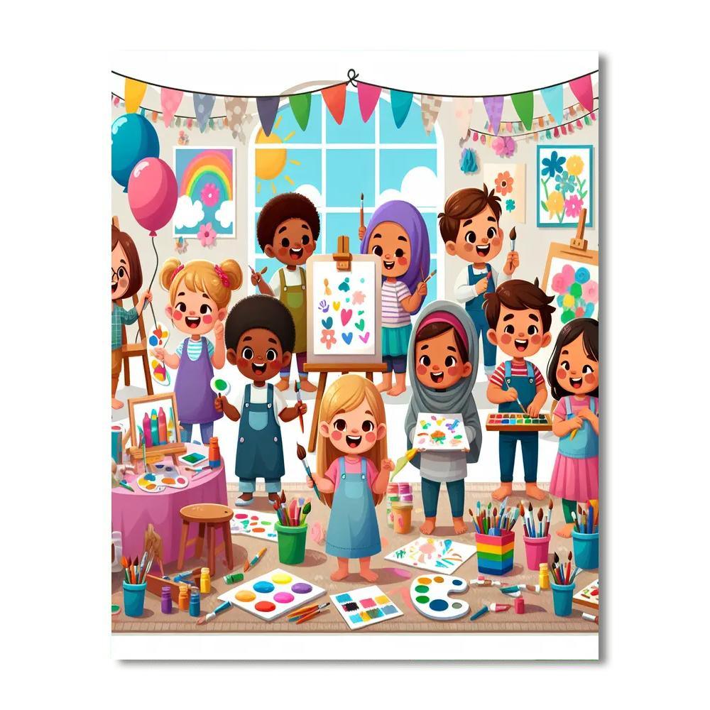 Creative Art Studio Fun Paint By Numbers
