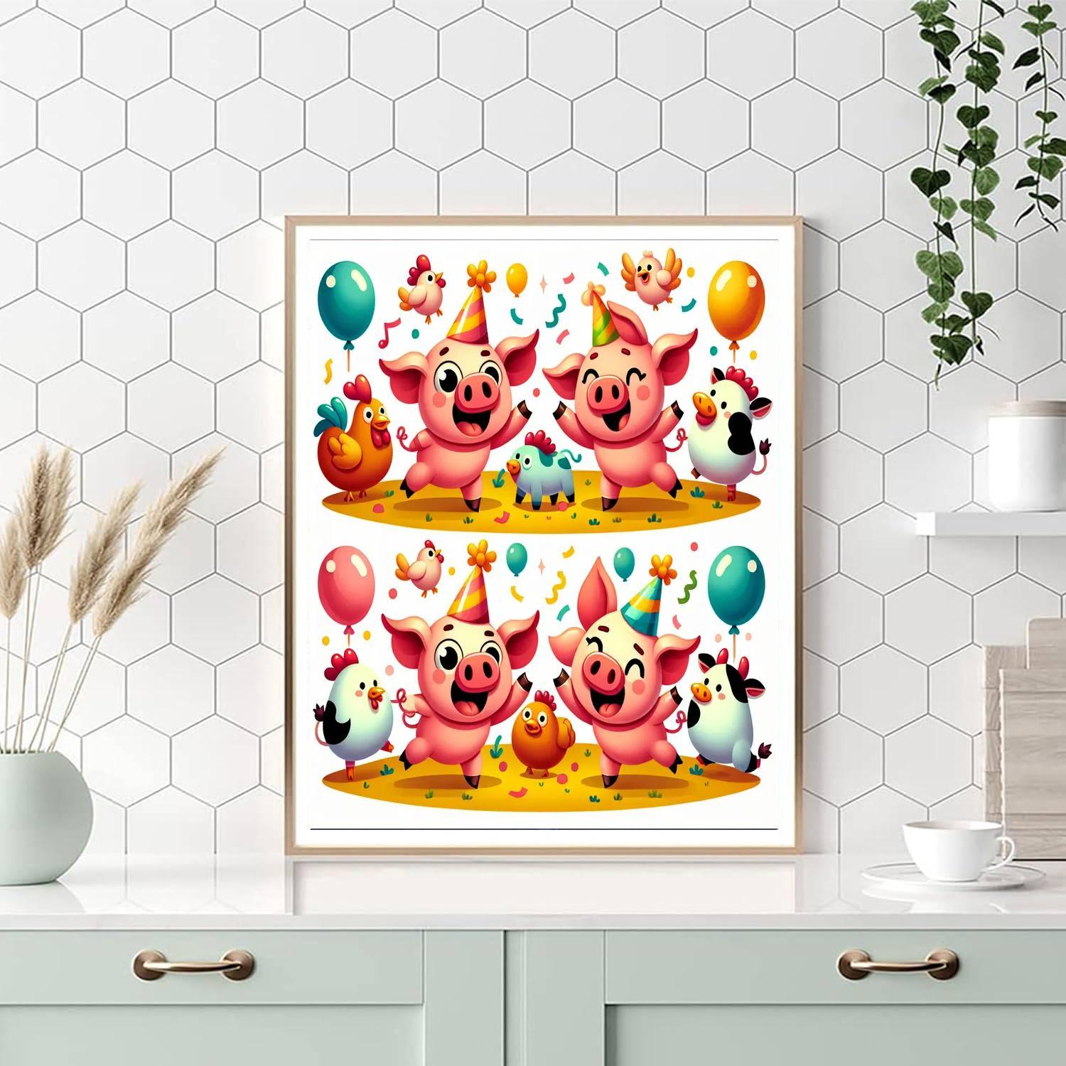 Funky Farm Fiesta Paint By Color