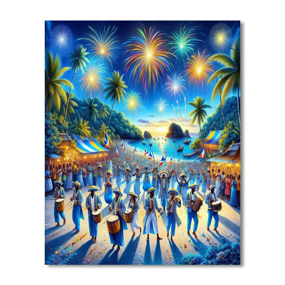 Bastille Day - Martinique Painting By Numbers Kit