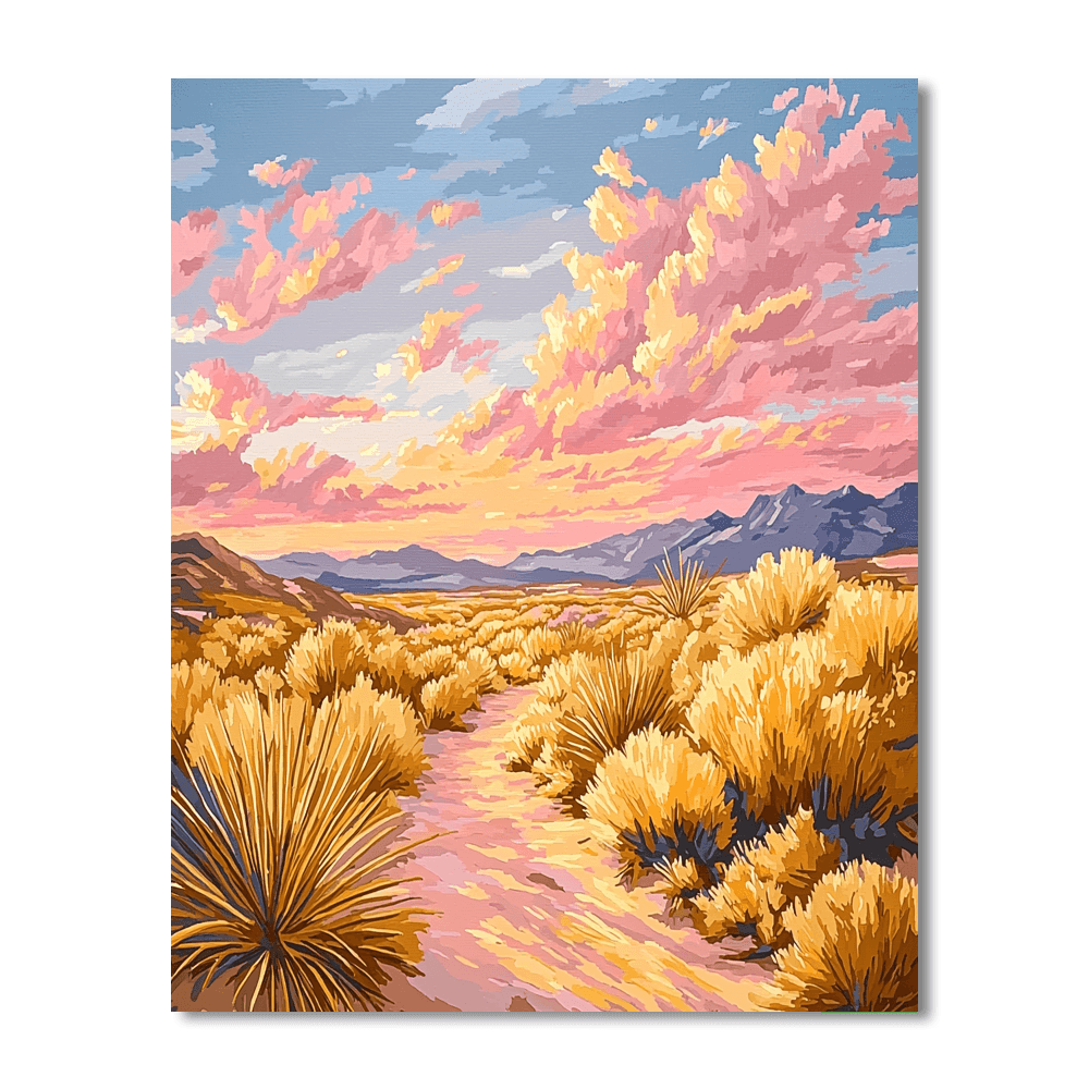 Georgia O'Keeffe Inspired Desert Dawn  Paint By Numbers