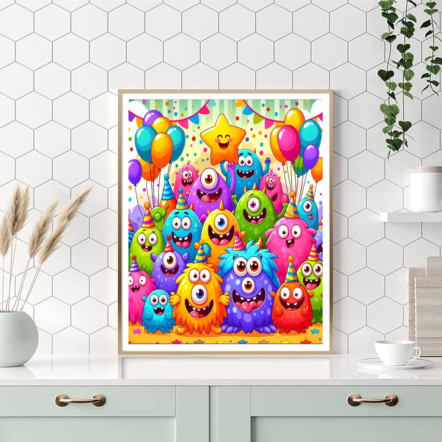 Funky Monster Adventure Paint By Numbers Kits