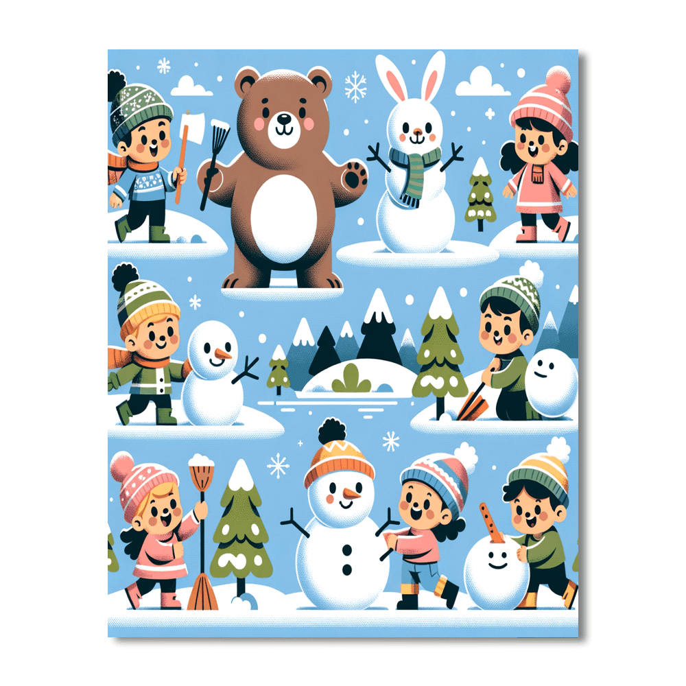 Winter Wonderland Joy Painting By Numbers Kit
