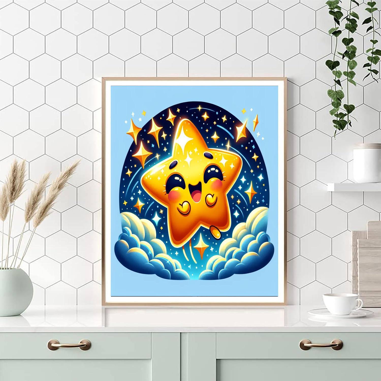 Giggles The Dancing Star DIY Paint By Numbers