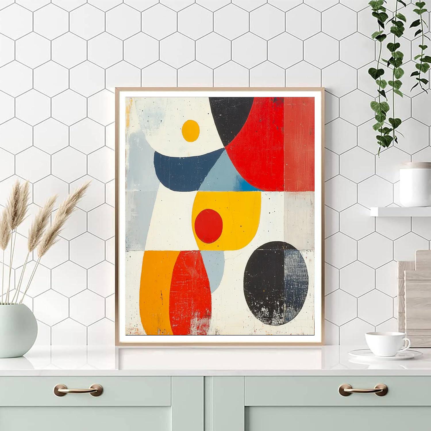 Joan Miró Inspired Colorful Dialogues  Painting Number Kit