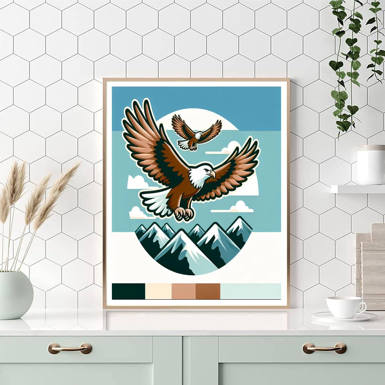 Enchanted Eagles Paint By Numbers Art