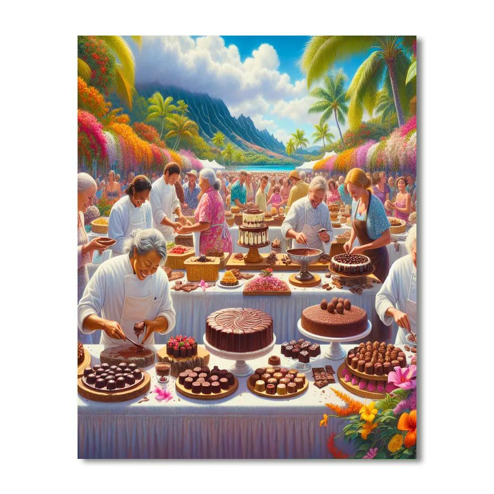 Kauai Chocolate Festival - Kauai, Hawaii, Usa Paint By Numbers Kits