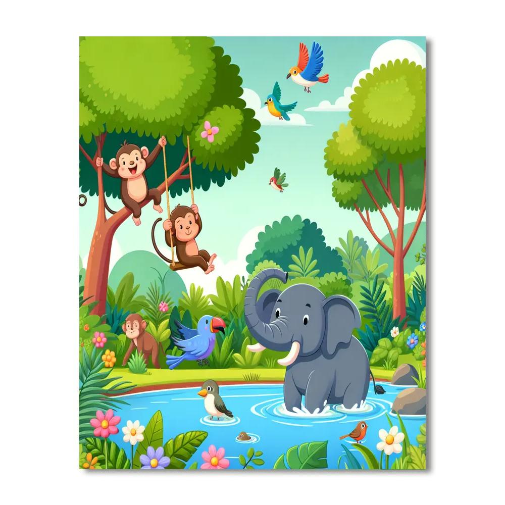 Wonderful Wildlife Expedition Painting Number Kit