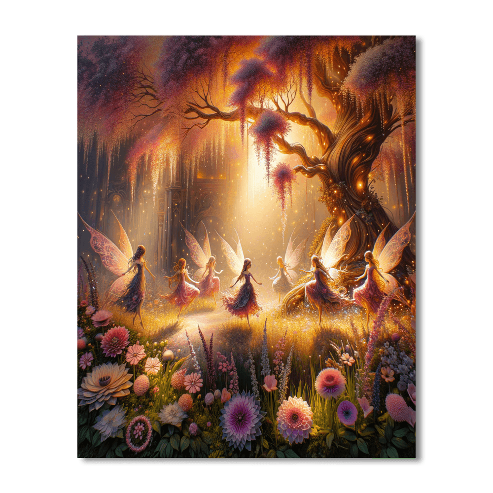 Enchanted Fairy Glade Paint By Color