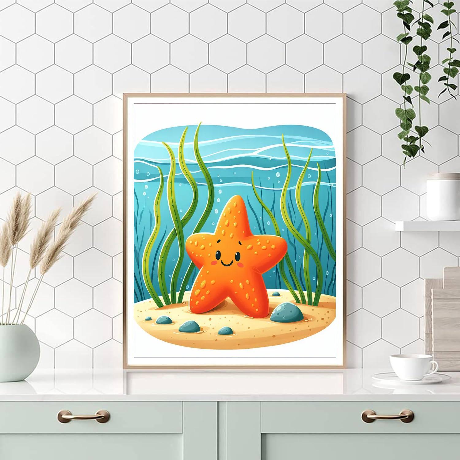 Bright Starfish Paint By Numbers Kits