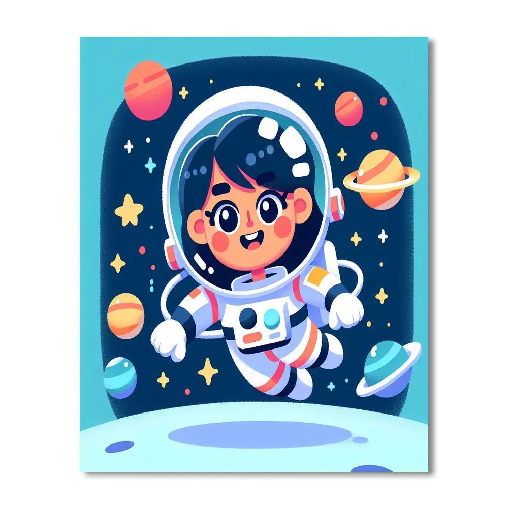 Jolly Astronaut Adventure Paint By Number