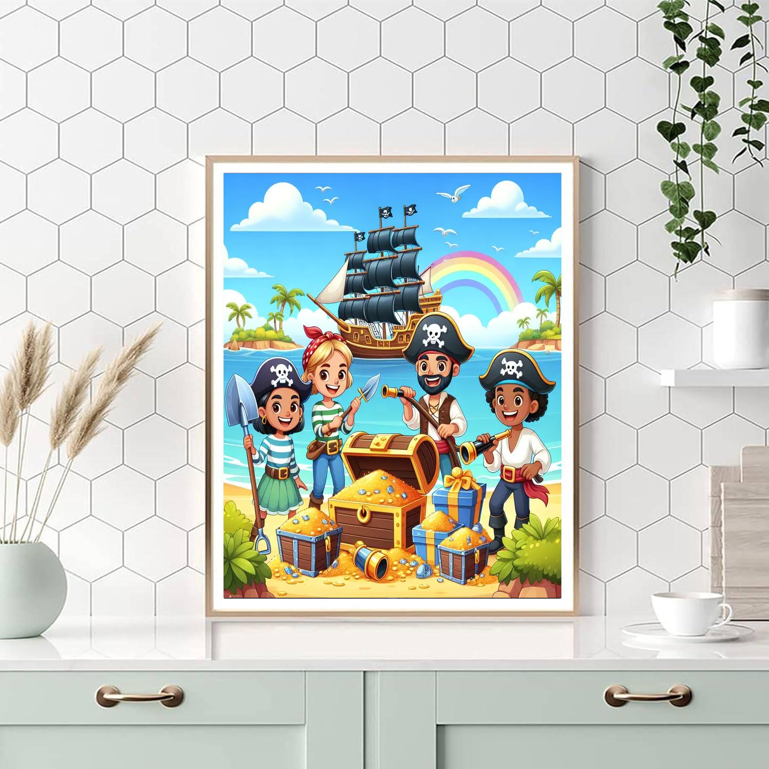 Fantastic Pirate Adventure Number Painting