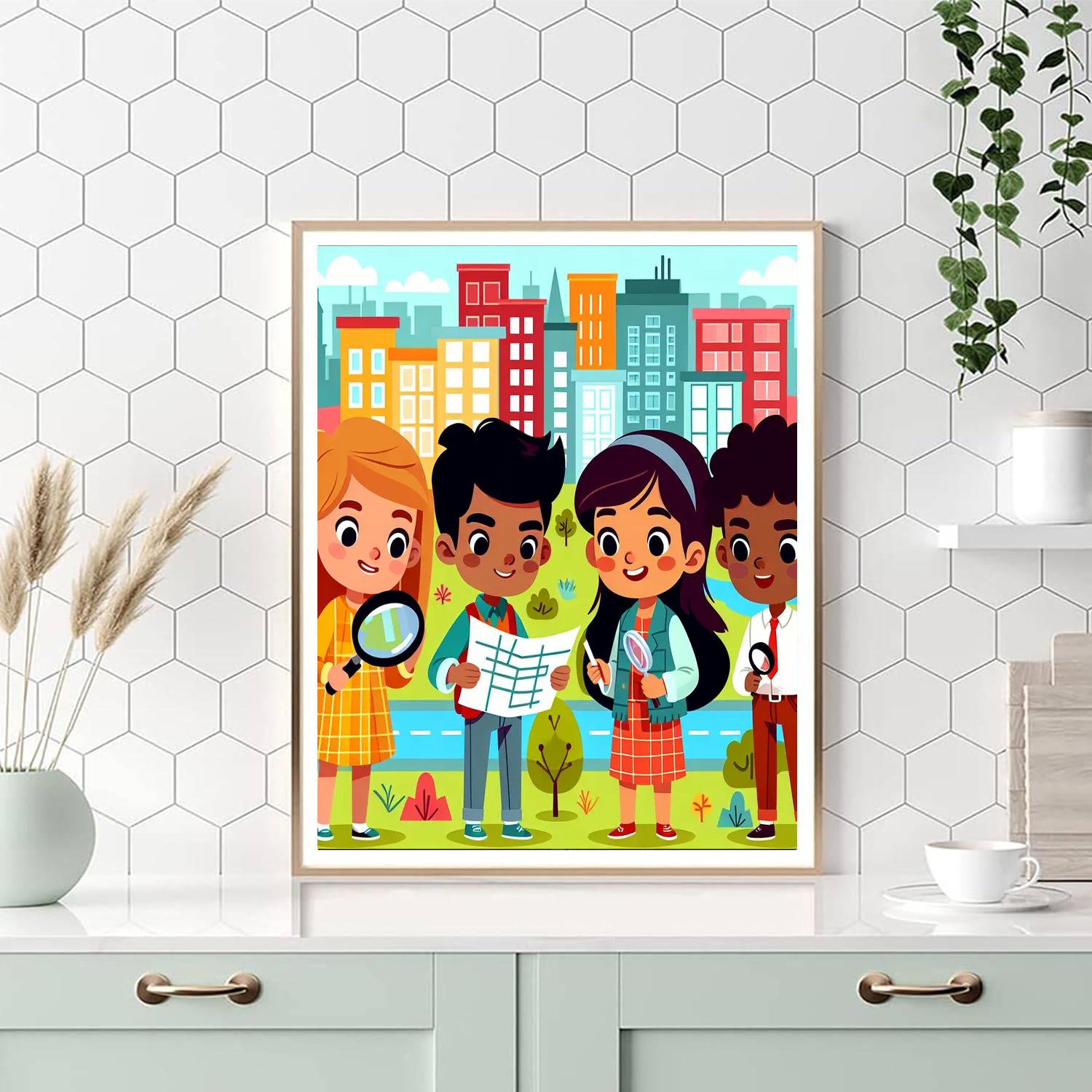 Pet Detective Adventure Painting By Numbers Kit