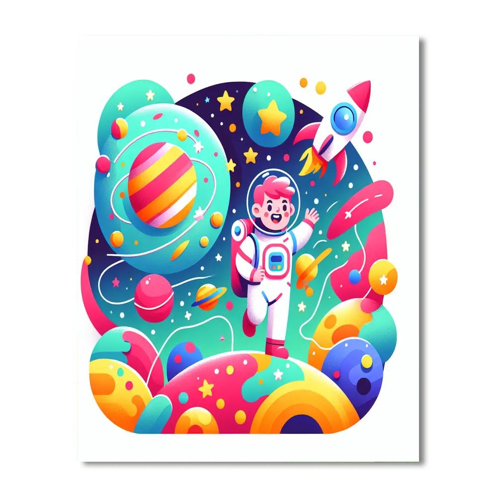 Cosmic Exploration Expedition Paint By Numbers Art