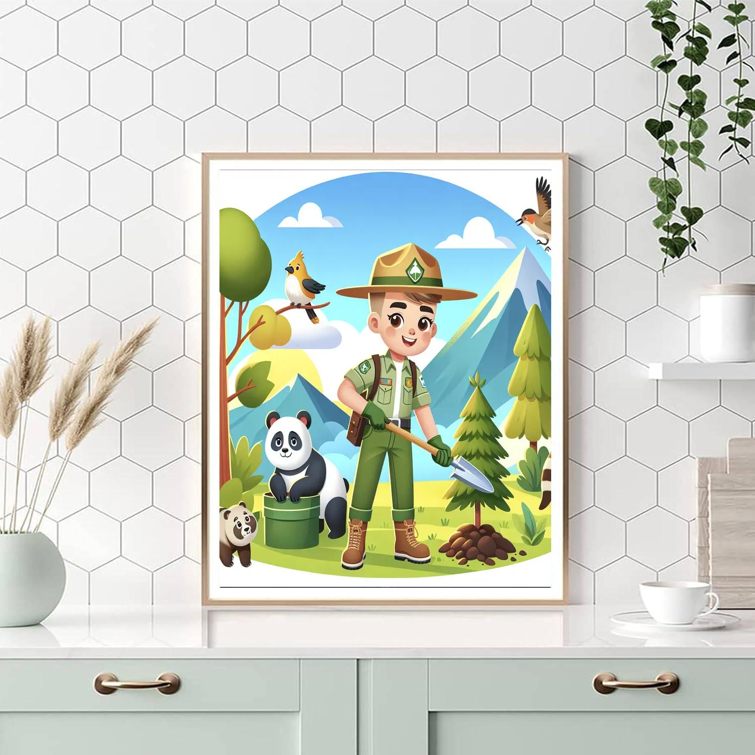 Eco-ranger Conservation Quest DIY Paint By Numbers