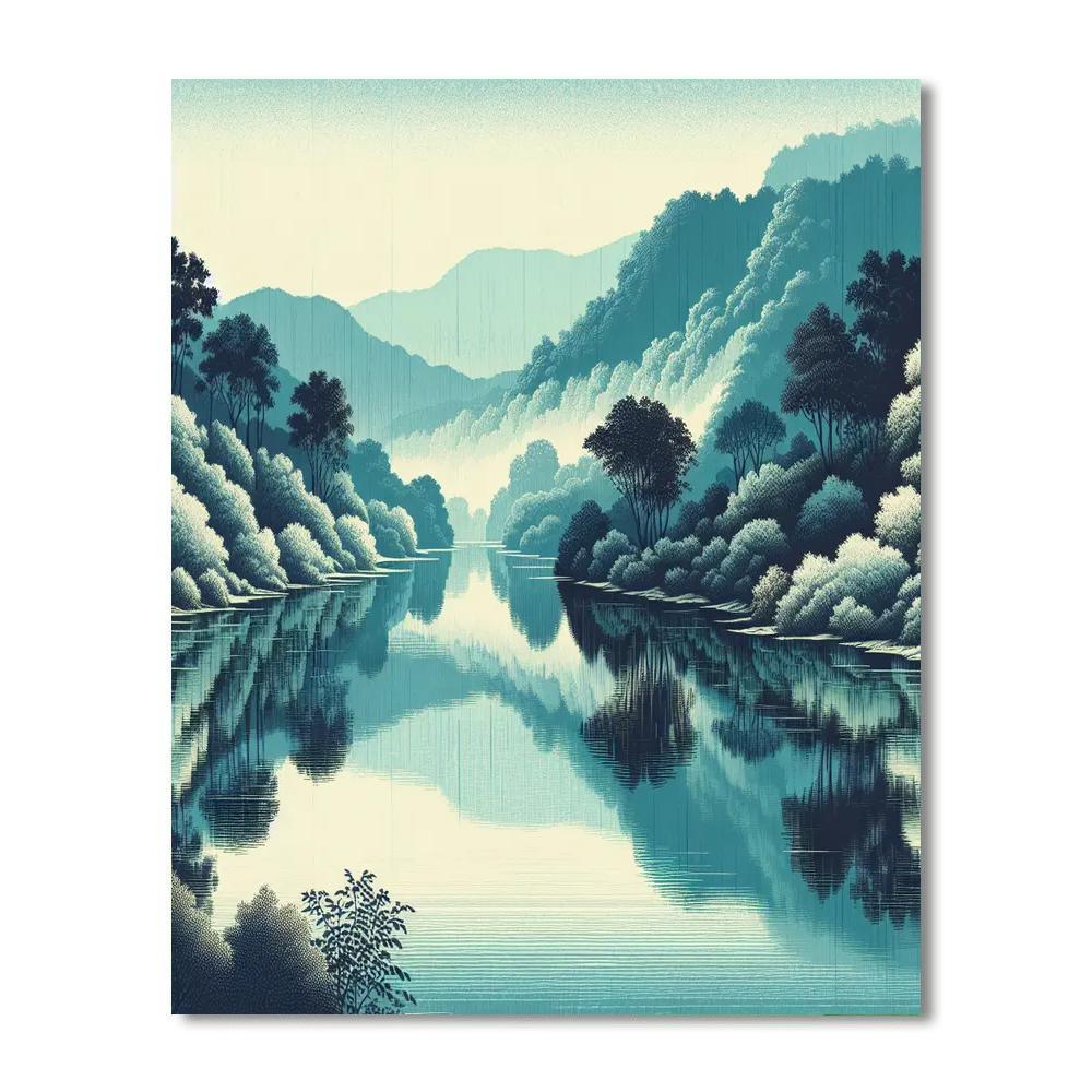 River Of Reflections Paint By Numbers