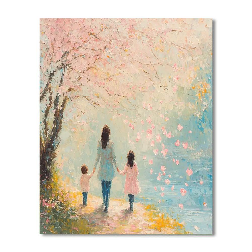 Joyful Morning Stroll Number Painting